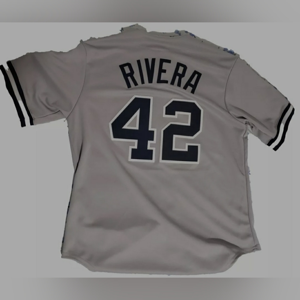 Mariano Rivera Road Jersey Retirement Day NY Yankees #42 L Majestic Stitched NWT